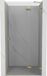 Mexen Lunar porte de douche battante droite 95 cm, transparent, or