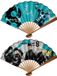 Kaiju No. 8 Ventilateur pliable Saison 2 Noir/Bleu/Bois