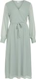VILA Maxi-jurk VIFALIA Lange mouw Groen Milieu Polyester