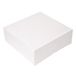 50 Thepack 50 stuks taartdozen zonder venster, 250 g/m², 28 x 28 x 10 cm, wit, nano-microgolfkarton