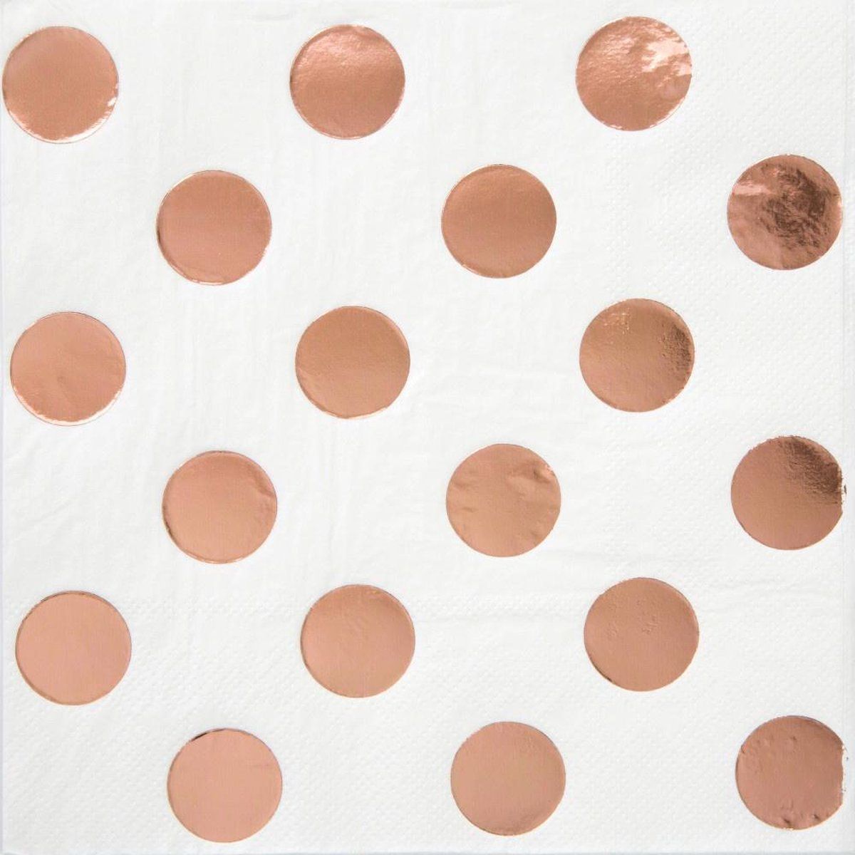 Haza original Servetten Roze/goud 33 X 33 Cm 16 Stuks