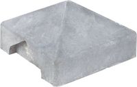 Tuindeco Betonnen afdekpet - 14 x 14 cm - Wit/grijs - Voor sleufpalen - Tussenpaal