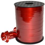Morex Ribbon Lucky Glossy Curling Lint, Rood, 3/8" x 250 yd