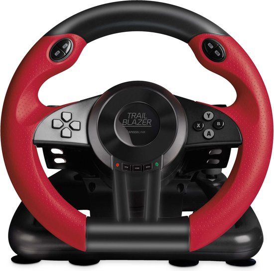 Speedlink TRAILBLAZER Racestuur + Pedalen - PS3, PS4, Xbox, Nintendo Switch & PC - Zwart