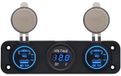 ProRide chargeur de voiture USB-A/USB-C - 4 ports - QC3.0 - 130W - Avec voltmètre - Triple encastrement - 12V - Noir