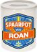 Bellatio Decorations Kinder spaarpot met naam - Roan - keramiek - met dop - wit