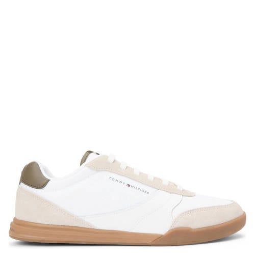 Tommy Hilfiger leren sneakers beige