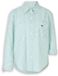 Tom Tailor - Oversized overhemdblouse met hartborduursel - Maat 40 - blue haze irregular stripe