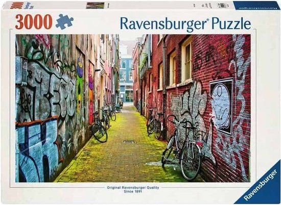 Ravensburger Puzzel Street in Amsterdam - Legpuzzel - 3000 stukjes