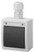 AQUANT connecteur 2K, escalier simple, étanche IP65, gris, 5001-65