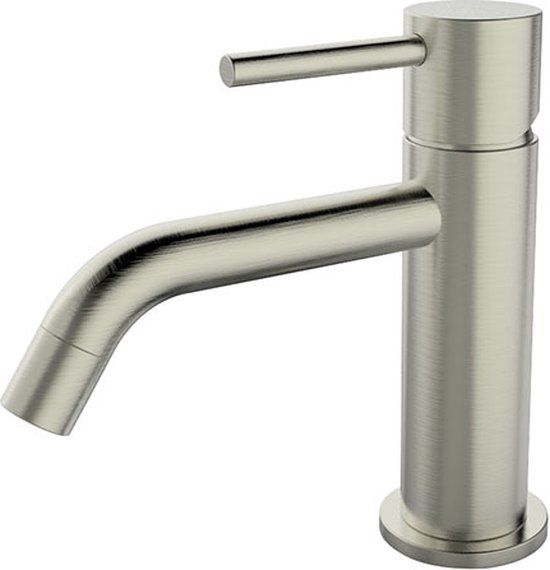 Wiesbaden Style wastafelmengkraan geborsteld staal