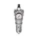 Riegler 678.42 S P filterregelaar met polycarbonaathouder en beschermmand, BG 4, G 3/4\" schroefdraad