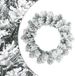 vidaXL - Couronne de Noël - Blanc - Ø - 50 - cm - PVC