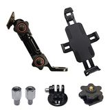 A-Parts AP/PC6 telefoonhouder met spiegel met dubbel gewricht