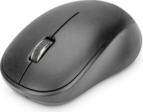 Digitus DA-20161 Muis Ambidextrous RF Draadloos Optisch 1200 DPI Zwart