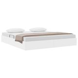 vidaXL Opbergbed met opbergruimte, puur wit, 183 x 213 cm, kunstleer