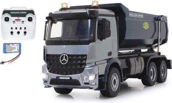 Jamara Bestuurbare vrachtwagen Mercedes-Benz Arocs 2,4 GHz 1:20 - Zwart/Grijs