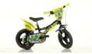 Dino Bikes Kinderfiets 12 inch dinosaurus - Kinderfiets Zijwieltjes - Jongensfiets - Zwart