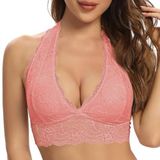 Merkloos Draadloze Lingerie met Kant en Verwijderbare Padding