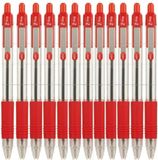 Zebra 22210 Z-Grip balpen met metalen clip, rood, 12 stuks
