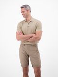 LERROS Poloshirt Katoen Linnen Gravel Beige M