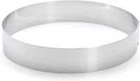 De Buyer Ronde Taartring 24 cm - Roestvrij Staal
