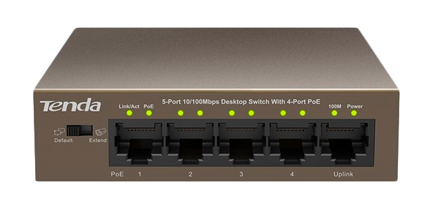 Tenda TEF1105P - Netwerk Switch - Bruin