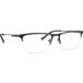 Emporio Armani EA 1177 Lunettes de vue homme noir rectangulaires 55mm