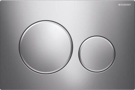 Geberit Sigma 20 Bedieningspaneel - Chroom - Dual Flush - Rond - 10 Jaar Garantie - 115.882.KH.1