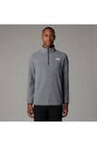 The North Face 100 Glacier 1/4 Zip Sweater voor heren Tnf Medium Grey Heather XS