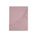Zer0bed, Hoeslaken voor tweepersoonsbed, effen, 100% katoen, maxi-hoek 30 cm, roze, 180 x 200 cm