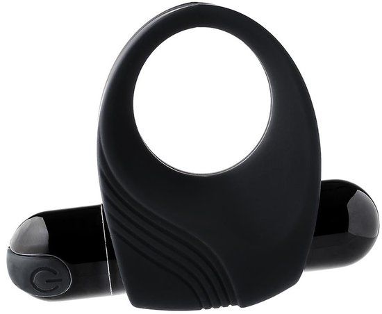 Dreamtoys Ramrod Vibrating Penisring met Big Bullet - Zwart