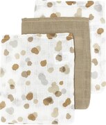 Meyco Baby Stains washandjes - 3-pack - hydrofiel - sand - 20x17cm