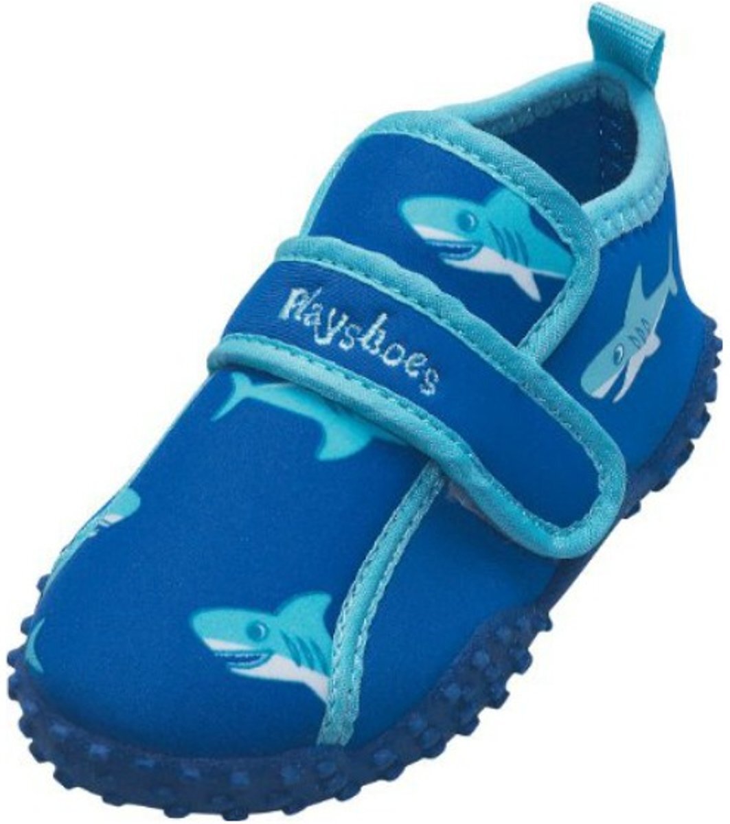 Playshoes UV strandschoentjes Kinderen Shark - Blauw - Maat 34/35