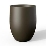 Kante Plantenbak, Beton, Donkerbruin, 21,7" H
