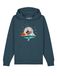 Watapparel Sweatshirt ' Sunrise & Lake ' petrol / gemengde kleuren