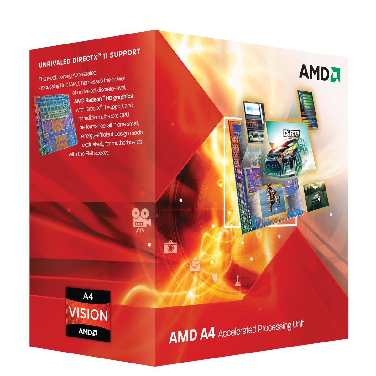 AMD A4-3400 - Processor - 2.7 GHz - Dual-Core