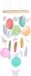 Dailygoods - Carillon éolien fait main en coquillage pour extérieur - Carillon éolien décoratif en forme de papillon et de coquillage