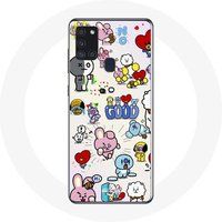 Maniacase Hoesje voor Samsung Galaxy A21S BTS Bangtan Sonyeondan BT21 Van Tata Chimmy Cooky Rj Koya Mang Et Shooky