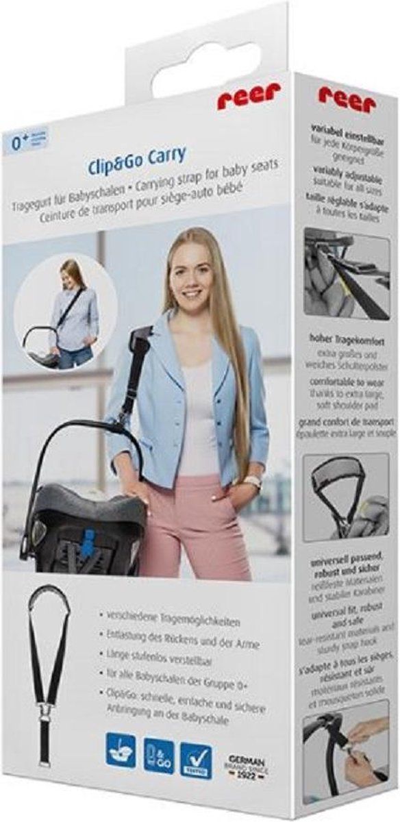 Reer Clip & Go draagriem voor baby-autozitjes