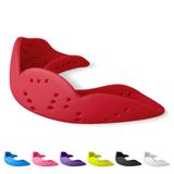 Sisu - Aero 1.6 - Bitje - Gebitsbeschermer / Mondbeschermer / Mouthguard - Maat M - Rood - Dun & Supersterk Sportbitje