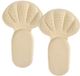 Holland Connections 2-stuks Dubbellaagse, slijtvaste, antislip hielkussentjes - Zachte en ademende hielkussentjes - Verstelbare hielkussentjes - Hielkussentjes voor outdoorsportschoenen - Geschikt voor casual en sportieve damesschoenen - Beige