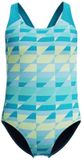 Speedo Print Splashback Maillot de bain Bleu 7-8 Ans Fille