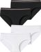 Schiesser Panty Lang Leven Rib Zwart/Wit Dames 176