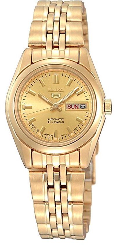 Seiko SYMA38K1 horloge dames - goud - edelstaal doubl