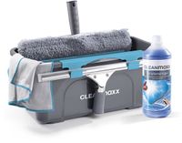 CLEANmaxx Set de 7 - gris/rouge