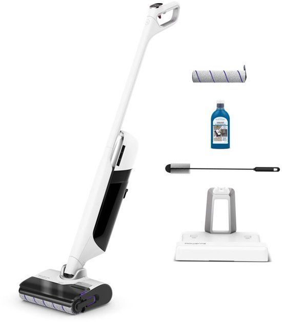 Rowenta X-Clean 12 GZ7267 - 2-in-1 Vloerreiniger - Stofzuiger & dweil in 1 - 65 min gebruikstijd - Zelfreiniging & droging, LED verlichting