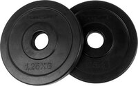 Tunturi Halterschijven - 2 x 1.25 kg - 30mm - Rubber - Zwart