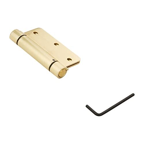 National Hardware N185-199 Spring Hinge - Brass - 3-1/2"
