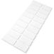 Adsamm® White Rectangular Felt Glides 25x50 mm - 18 pcs